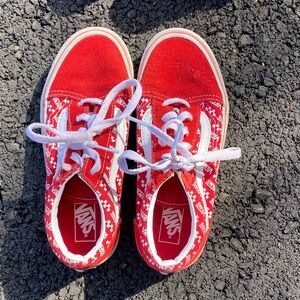 Vans Kids Bold Red Sneakers